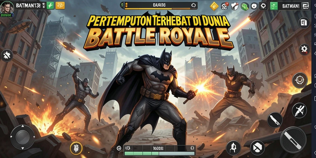 Tampilkan aksi hebat dalam gameplay Battle Royale BATMAN138.