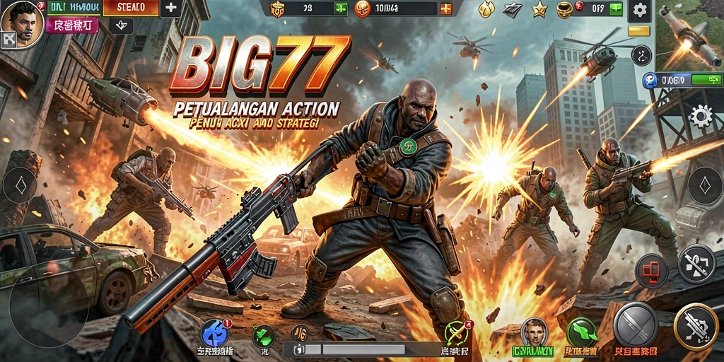 Gameplay BIG77 yang penuh aksi dan seru.