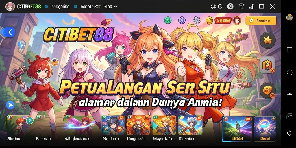 Tampilan gameplay CITIBET88 yang penuh warna dan dinamis.