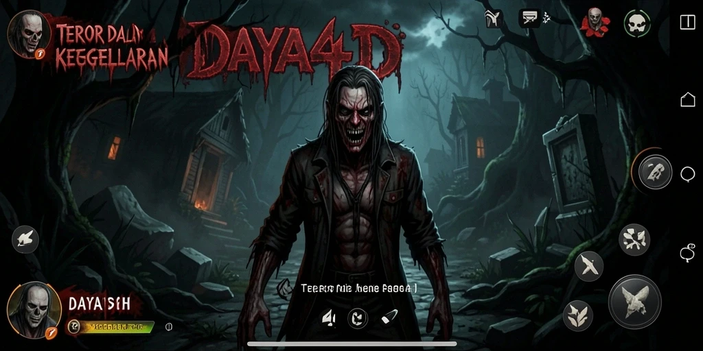 Tampilan gameplay DAYA4D yang mengerikan dan penuh ketegangan.