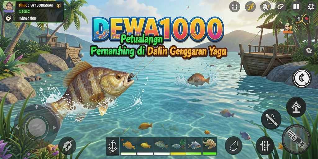Tangkapan ikan yang spektakuler dalam game DEWA1000.
