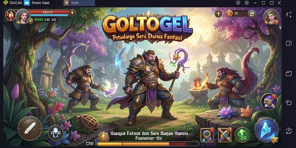 Screenshot GOLTOGEL menampilkan aksi seru dalam petualangan menantang.