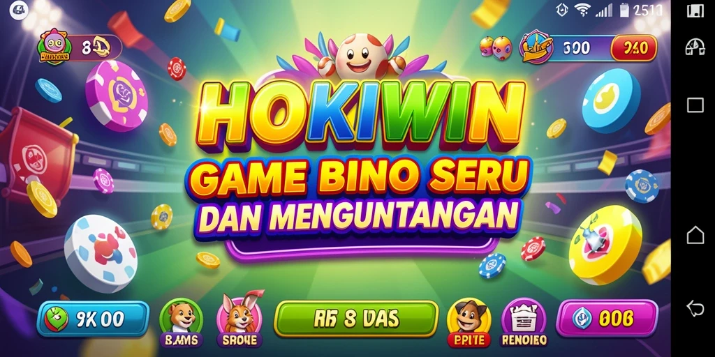 Screenshot gameplay HOKIWIN yang menunjukkan aksi Bingo seru.