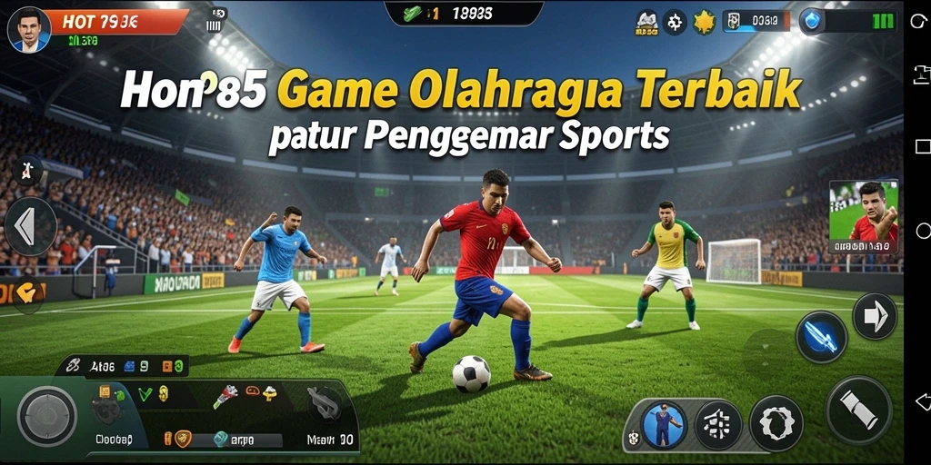 Tangkapan layar utama HOT985 menampilkan gameplay seru olahraga.