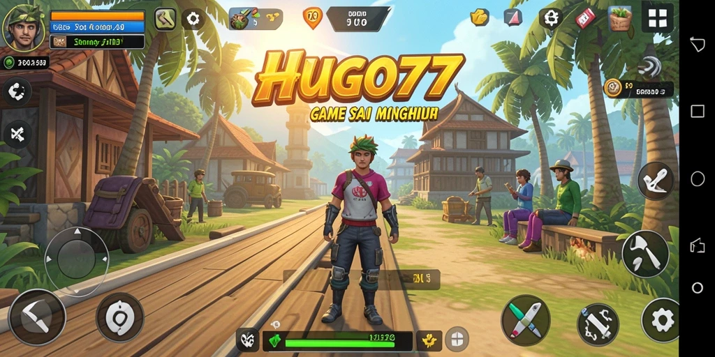 Tangkapan layar HUGO77 menampilkan aksi gameplay yang seru dan menghibur.