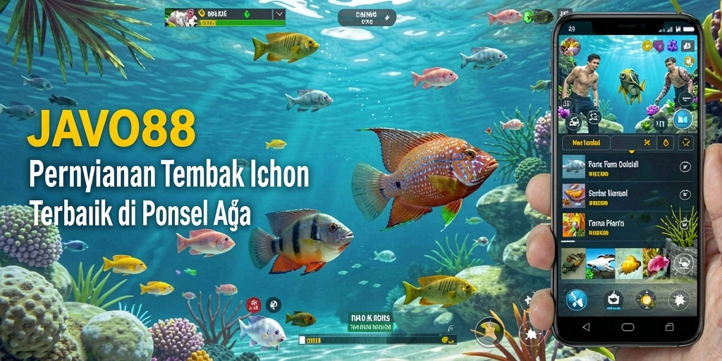 Tampilan gameplay seru dari JAVO88 dengan aksi menembak ikan.