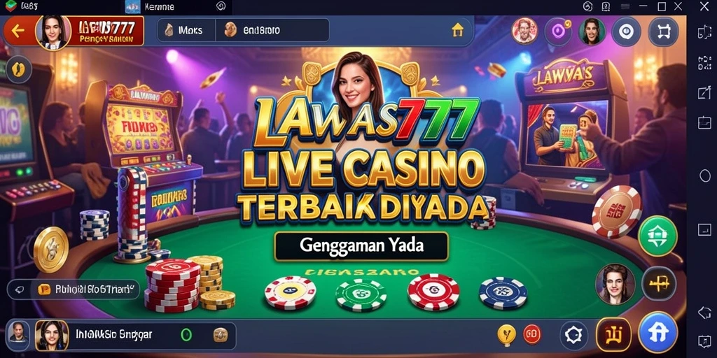 Tampilan seru dari gameplay LAWAS777 di Live Casino.