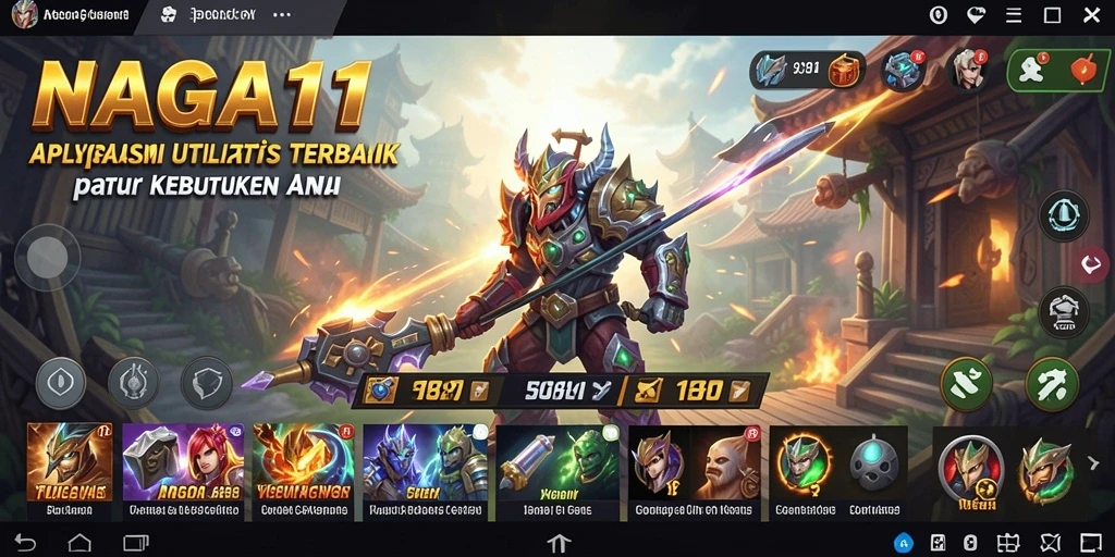 Tampilan utama NAGA11 yang user-friendly dan fungsional.