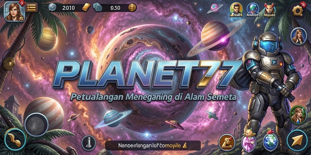 Gameplay menegangkan di luar angkasa dalam PLANET77.