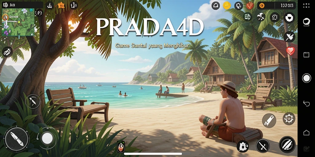 Tampilan menarik gameplay PRADA4D dengan karakter ceria dan tantangan menyenangkan.