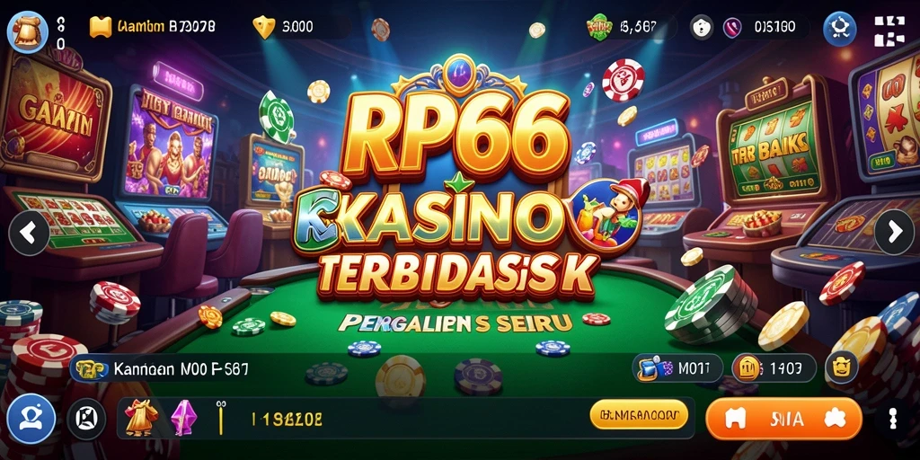 Tampilan gameplay menarik di RP66 dengan beragam permainan Kasino.