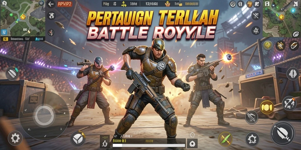 Gameplay seru dalam RPVIP2 dengan pertempuran epik.