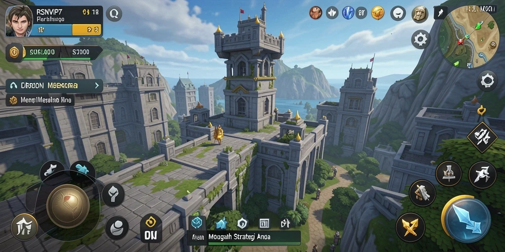 Screenshot gameplay RSNVIP7 menampilkan strategi Tower Defense yang intens.