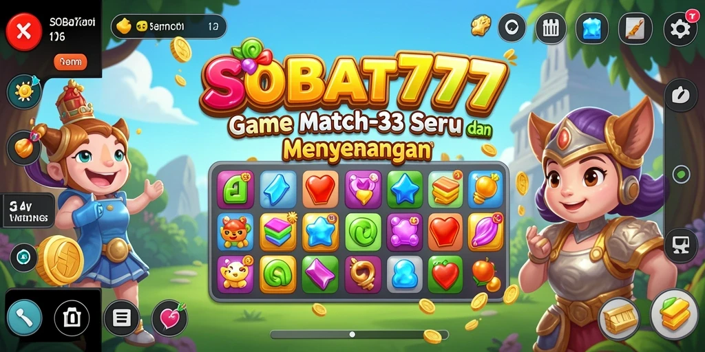 Tampilan gameplay SOBAT777 yang penuh warna dan seru.
