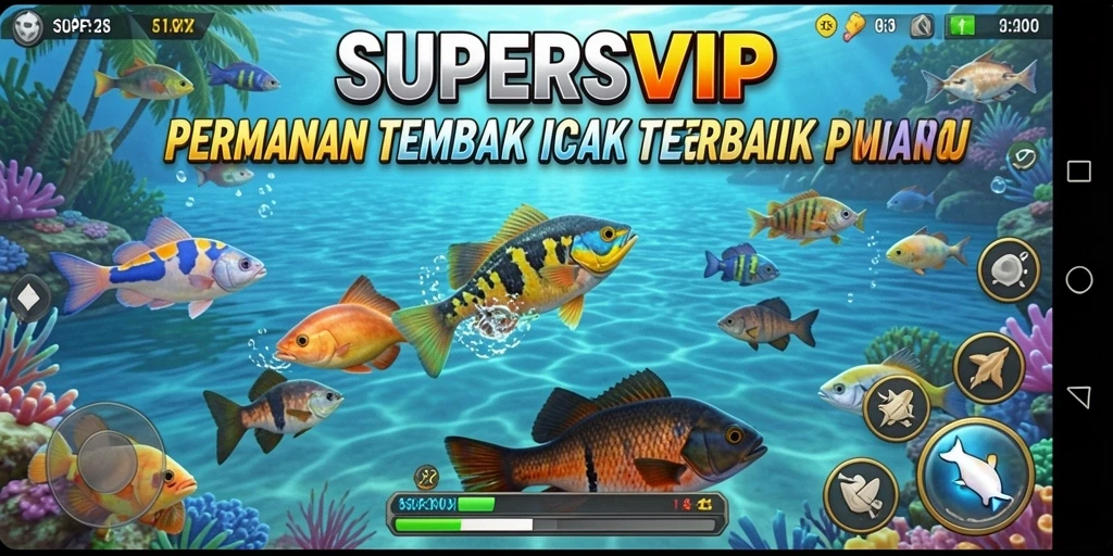 Tampilan gameplay Tembak Ikan yang seru dan menantang.